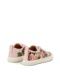 Giuseppe Zanotti Floral Low Top Sneakers