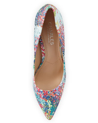 Charles by Charles David Pact Floral Print Leather Pump Blossom