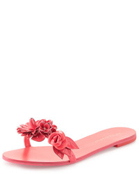 Sophia Webster Lilico Floral Slide Sandal Fluorescent Pink