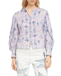 Isabel Marant Etoile Tilo Floral Print Linen Shirt