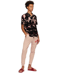 Hugo Black Pink Relaxed Fit Shirt