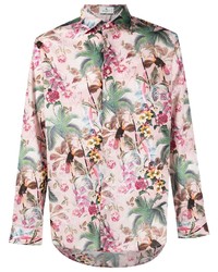 Etro Floral Print Cotton Shirt