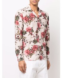 Tagliatore Floral Print Long Sleeve Shirt