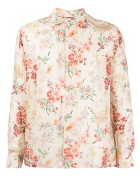 Bode Floral Print Long Sleeve Shirt