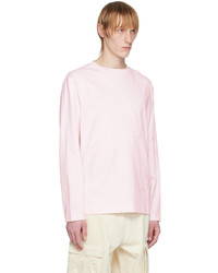 Simone Rocha Pink Embroidered Long Sleeve T Shirt
