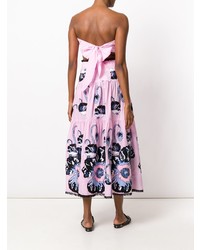 Yuliya Magdych Cut Out Poppy Print Dress