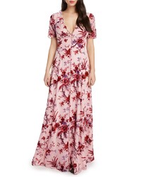 Willow & Clay Floral Burnout Maxi Dress
