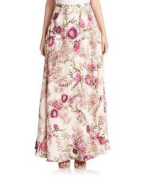 Haute Hippie Floral Print Maxi Skirt