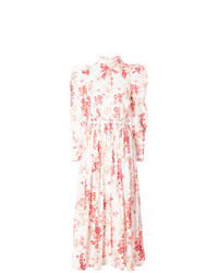 Jill Stuart Puff Shoulder Floral Dress