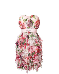 Dolce & Gabbana Less Floral Print Dress