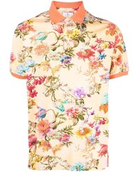 Etro Floral Short Sleeve Polo Shirt