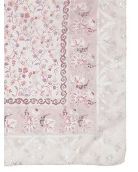 Etro Floral Printed Silk Blend Scarf