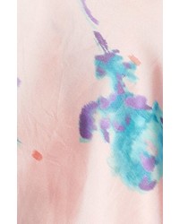 Marc Jacobs Floral Print Silk Brocade Scarf