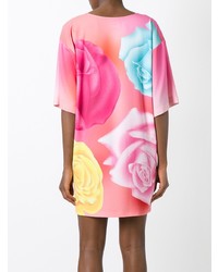 Boutique Moschino Roses Print T Shirt Dress