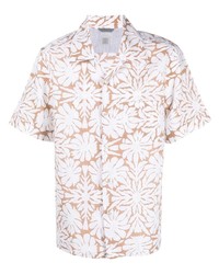 Eleventy Floral Print Short Sleeve Shirt