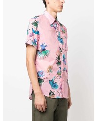 Etro Floral Print Short Sleeved Shirt