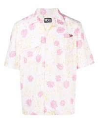 Diesel Floral Print Short Sleeved Shirt
