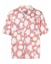 Diesel Floral Print Short Sleeved Shirt