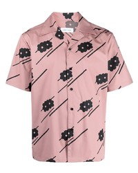 Ernest W. Baker Floral Stripe Camp Collar Shirt