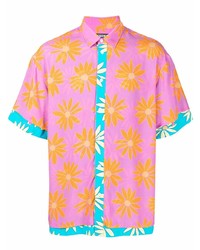 Jacquemus Melancia Layered Floral Print Shirt