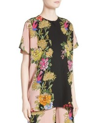 Etro Floral Print Silk Top