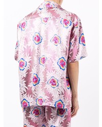 Edward Crutchley Floral Print Satin Shirt