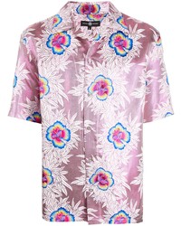 Edward Crutchley Floral Print Satin Shirt