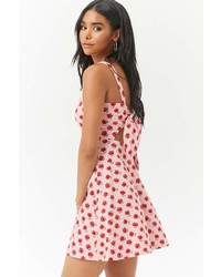 Forever 21 Floral Cutout Fit Flare Dress