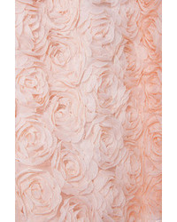 Romwe Faux Roses Embellished Pink Skirt
