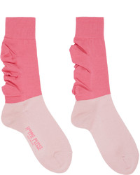 Pink Floral Socks