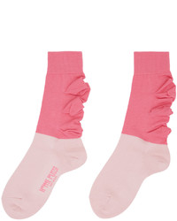 Homme Plissé Issey Miyake Pink Flower Socks