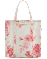 Balenciaga Bazar Shopper Small Aj Floral Print Tote Bag