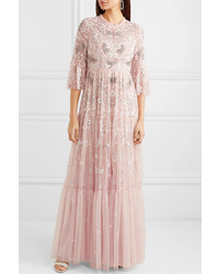 Needle & Thread Dragonfly Garden Embellished Embroidered Tulle Gown