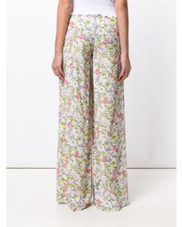 Twin-Set Floral Flared Trousers