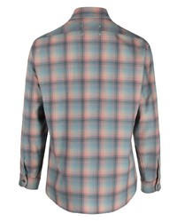 Maison Margiela Long Sleeved Checkered Wool Shirt