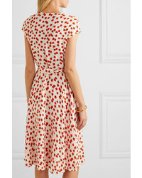 Diane von Furstenberg Goldie Floral Print Crepe Wrap Dress