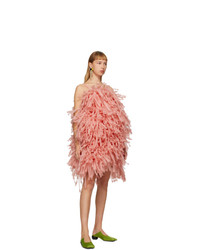 Paula Canovas Del Vas Pink Organza Churro Dress