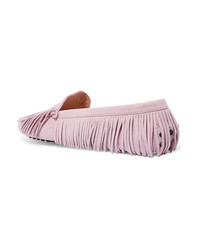 Tod's Gommino Fringed Suede Loafers