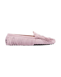 Tod's Gommino Fringed Suede Loafers