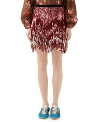 Gucci Sequin Tweed Skirt