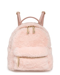 Mali + Lili Gemini Faux Fur Vegan Leather Convertible Backpack