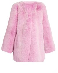Gucci Collarless Fur Coat