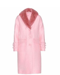 Miu Miu Embellished Fur Coat