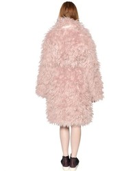 N°21 Mohair Blend Fur Effect Coat