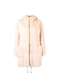 Liska Pallas Hooded Fur Coat