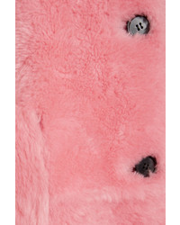 Marni Reversible Shearling Coat Pink
