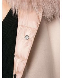 Moncler Padded Fur Collar Coat