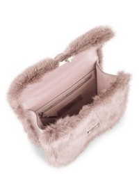 een kopje zuur ergens Valentino Rocklock Small Mink Fur Leather Shoulder Bag, $4,245 | Saks Fifth  Avenue | Lookastic