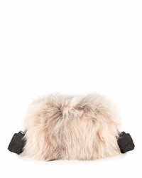 Brunello Cucinelli Two Toned Fox Fur Crossbody Bag Pink