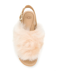 UGG Australia Fur Appliqu Sandals